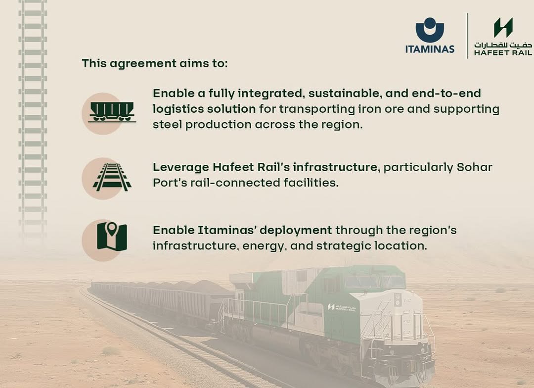 Assinatura do acordo entre Itaminas e Hafeet Rail em Abu Dhabi