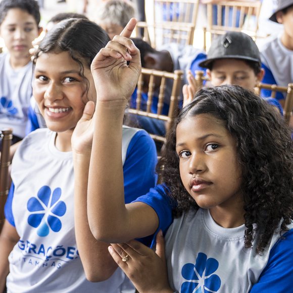 Children from the 7 Gerações program, by Instituto Itaviva
