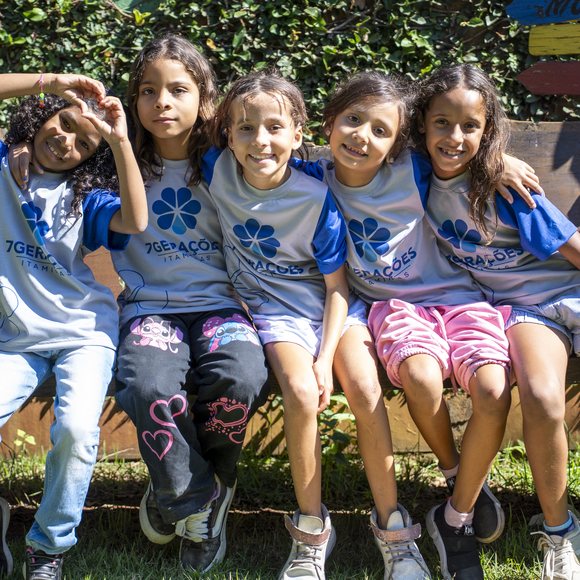 Children from the 7 Gerações program, by Instituto Itaviva