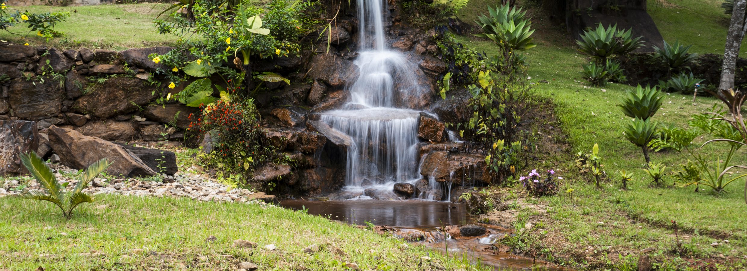 Waterfall at the Itaminas nursery