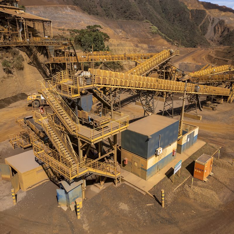 Aerial view of the ITM 4 processing plant